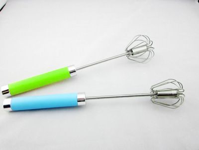 旋轉(zhuǎn)打蛋器半自動不銹鋼-皇冠頭打蛋器#單只裝手壓式 廚房小工具