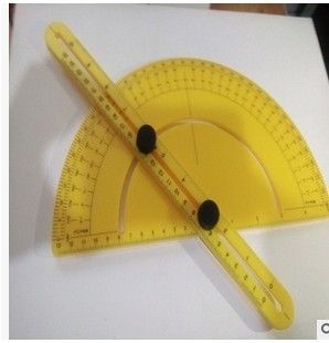 半圓尺 塑料半圓尺 異性多功能量角器 角度測量儀器