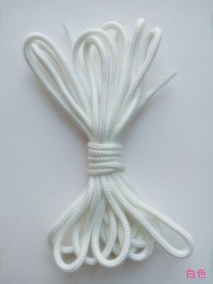 滌綸圓形鞋帶 黑色 白色鞋帶
