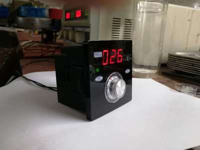 旋鈕式溫控儀 玻璃 黑色 12V 燃氣餅鐺配件