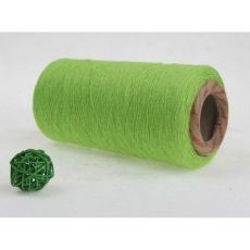 8~16支蘋果綠再生棉紗線，各色滌棉合股紗線