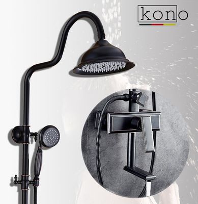 黑古拉絲三檔手持升降桿淋浴花灑套裝全銅冷熱水暗裝衛(wèi)浴