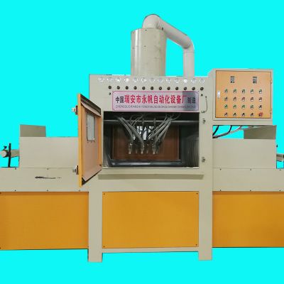 12槍輸送式自動噴砂機(jī) 鋁板石板鋼板處理大型平面式噴砂機(jī)