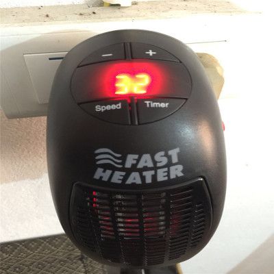 辦公家用橢型電動取暖器 便攜迷你加熱器插座式暖風機