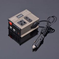  車載逆變器24V轉220V，峰值200W持續100W帶點煙座數字顯示