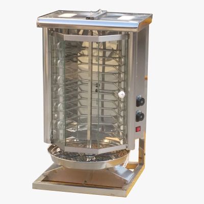 土耳其烤肉機商用 自動電熱旋轉(zhuǎn)式巴西烤肉爐 拌飯肉夾饃機