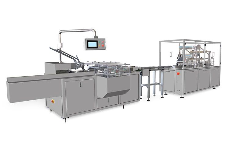 裝盒機+三維包裝機聯線（直線）