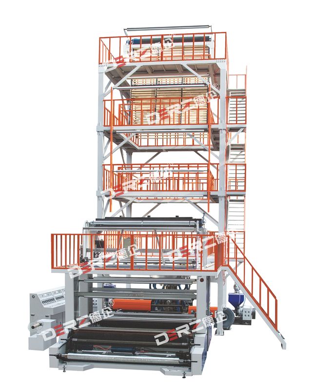 DZSJ-3L 2500/2800/3200三層共擠旋轉機頭復合自動收卷吹膜機組