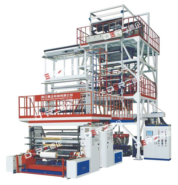 DZSJ-3L 1600/2000/2600三層共擠上牽引旋轉內冷復合吹膜機組