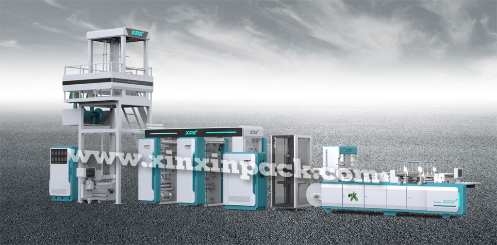 夾鏈自封袋生產線(吹、印、切)