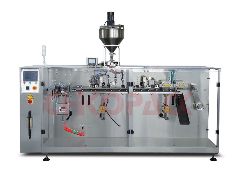 ZK-210L水平預(yù)制袋洗滌劑番茄醬給袋式包裝機(jī)