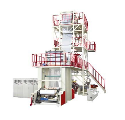  三至七層共擠上牽引旋轉(zhuǎn)吹膜機(jī)組