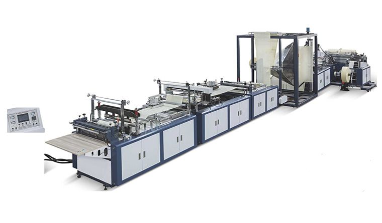 無紡布行李箱（拉桿箱）外套制套機