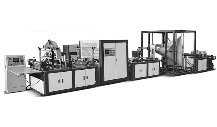 全自動無紡布紙尿褲袋平口袋制袋機