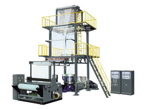 兩層共擠旋轉(zhuǎn)機頭吹膜復(fù)合機組