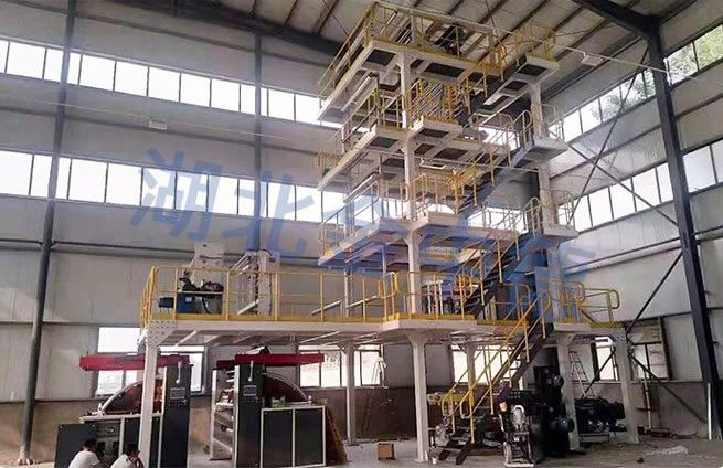 七層共擠吹膜機拉伸膜 多層尼龍膜高溫蒸煮膜吹膜機組