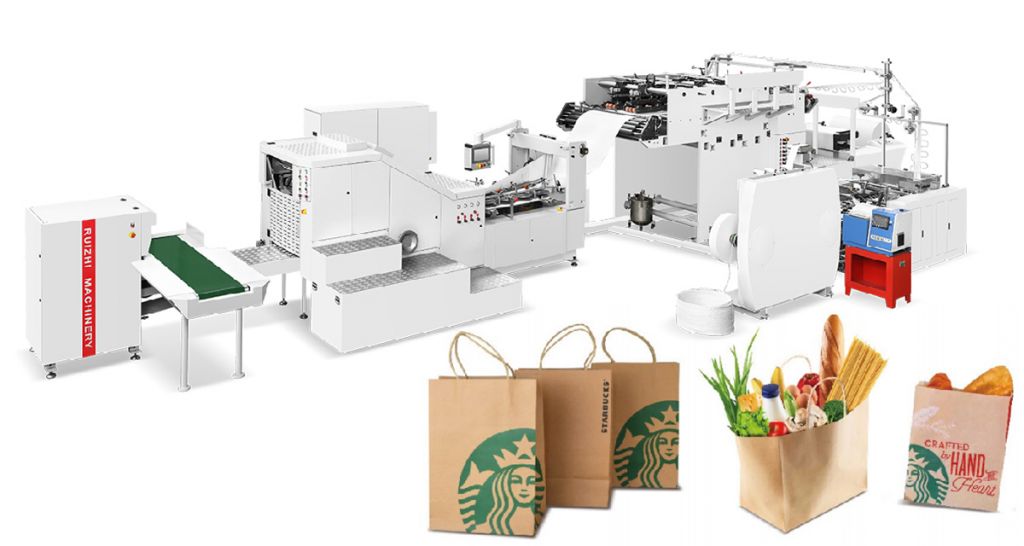 RZFD-330T 全自動方底圓繩貼把紙袋機