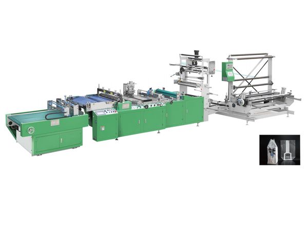 DRQ-M500 1000G 智能高速方底袋熱切邊封制袋機