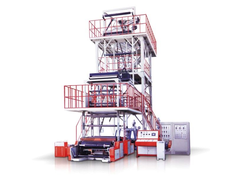三層共擠牽引旋轉內冷吹膜機
