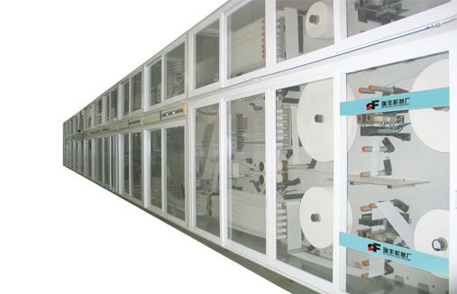 RF全伺服衛生巾生產線