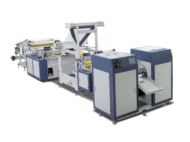 800-1000型全自動對折無芯連卷平口垃圾袋制袋機