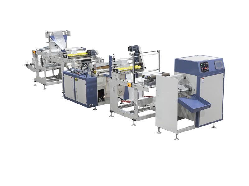 500型全自動無芯超市連卷背心袋制袋機