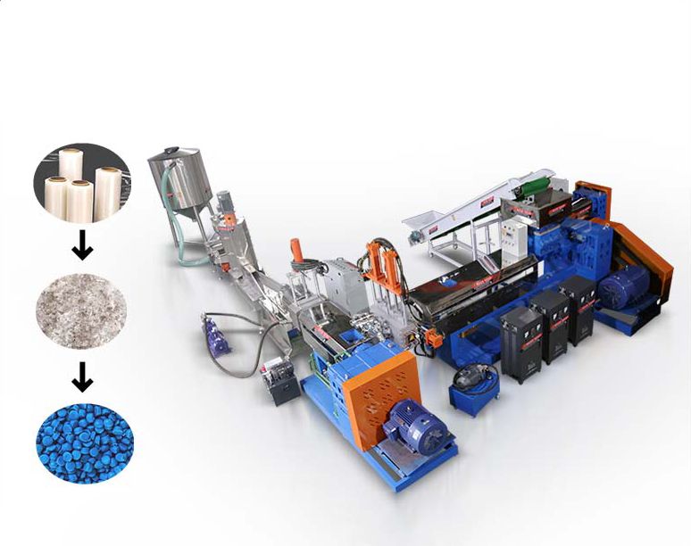 PP PE水環切粒造粒機組