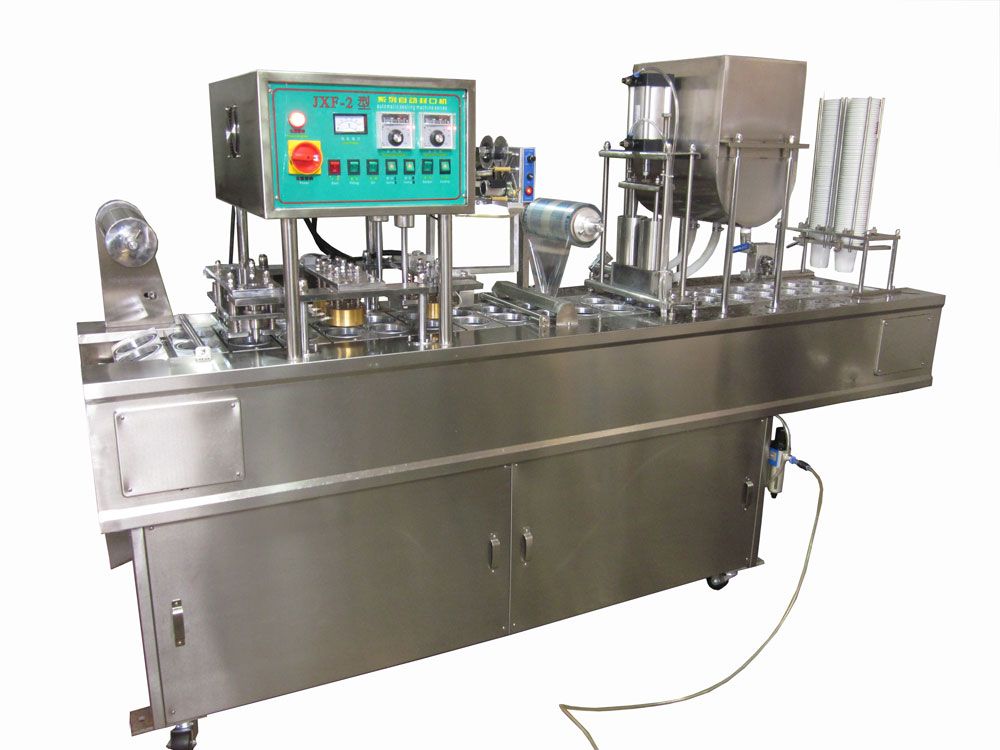 機械式綠豆沙八寶粥灌裝封口機