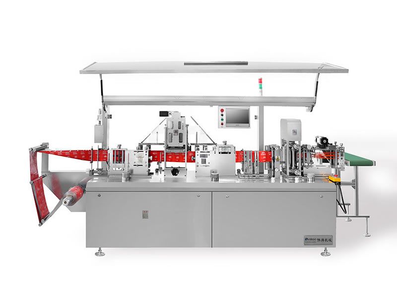 VPD250四邊封濕巾包裝機(帶機械手、帶圓角裝置)