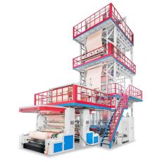 DB-65x2、75x1/1800、75x2、90x1/2300三層共擠上旋 IBC 吹膜復合機組